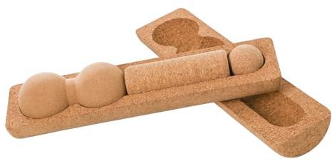 F2 Balance Board Zubehör Kork Multi Roll Set Korkrollen und Bälle Natur