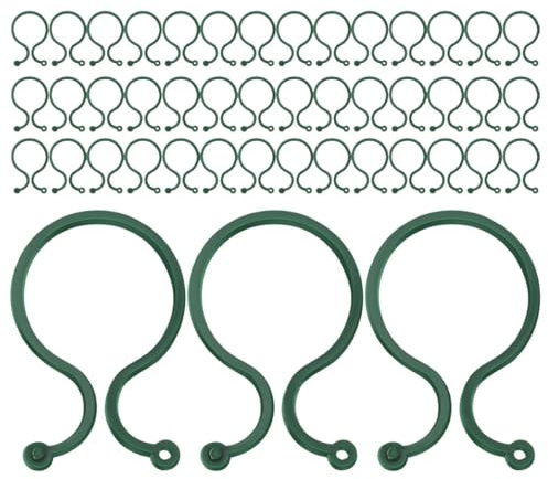 DECHOUS Kunststoff Pflanzenclips Pflanzhalter für Kletterpflanzen 150 Stück Tomatenclips mit Unsichtbarem Design und Einfachem Gebrauch für Zuhause und Floristen