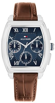 Tommy Hilfiger Multi Zifferblatt Quarz Uhr - Erhältlich aus Edelstahl oder Lederarmband