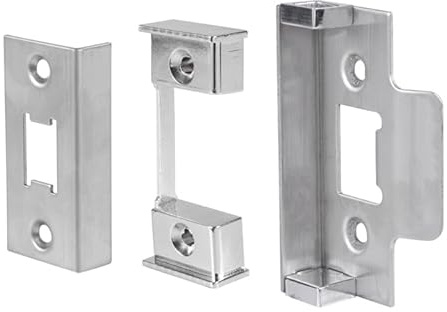 Ironmongery Solutions® Rebate Set for Mortice Locks and Latches, Rebated Double Doors, Residential and Commercial Use (Satin Stainless Steel)