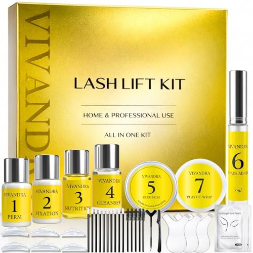Wimpernlifting Set, Professionelles Lash Lifting Set für langanhaltenden Schwung, Salonqualität für Zuhause, Einfaches DIY Set für vollere, natürlich wirkende Wimpern