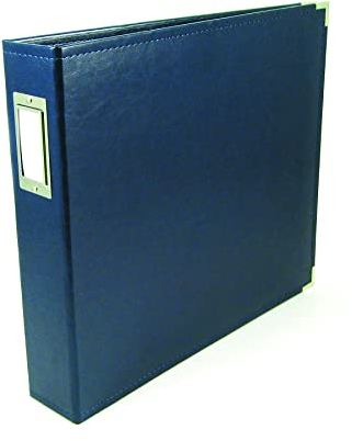 WE R Memory Keepers American Crafts 660918 Classic D-Ring Scrapbooking Album, 12 Zoll x 12 Zoll, Marineblau