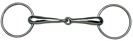 Korsteel Stainless Steel Hollow Mouth Jointed Loose Ring Snaffle Bit, 6