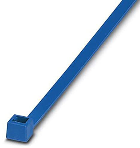 PHOENIX CONTACT WT-ID HF 3,5X140 BU Kabelbinder für Schnelle und Sichere Befestigung, 3.5mm Breite x 140mm Länge, Blau, 100 Stück