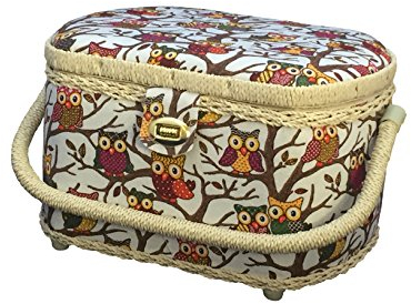 Michley Sewing Basket with 41-PC Sewing Kit