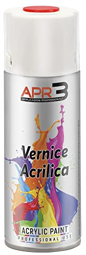 APR3 - S4003020 Vernis peinture Acrylique Multi-Usage, Couleur Rouge Trafic RAL 3020, Aérosol En Fer-Blanc Recyclable de 400 ml