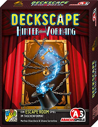 ABACUSSPIELE 38191 - Deckscape - Hinter dem Vorhang, Escape Room Spiel, Kartenspiel, Keine