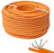 Premium X CAT 7 Netzwerkkabel 50m LAN Kabel Duplex Kupferkabel Ethernet Datenkabel S/FTP PiMF PoE Eca Kat7 Verlegekabel Installationskabel für müheloses Verlegen