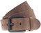 Vanzetti Gürtel, Unisex Ledergürtel, gewachst, 40 mm breit, hellbraun, 80 cm