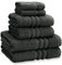 Catherine Lansfield Zero Twist 6 Piece Towel Bale Charcoal