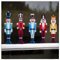 Nussknacker Figur Fensterbilder Weihnachten Selbstklebend - 5 Klein Soldaten Weihnachten Aufkleber