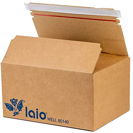 Laio Karton 310 × 230 × 160 mm, Versandkarton mit Blitzboden und Haftklebeverschluss, 25 St.