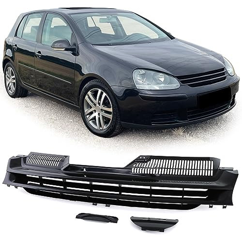 Sport Kühlergrill ohne Emblem Schwarz passend für VW Golf 5 03-09 nicht GTI
