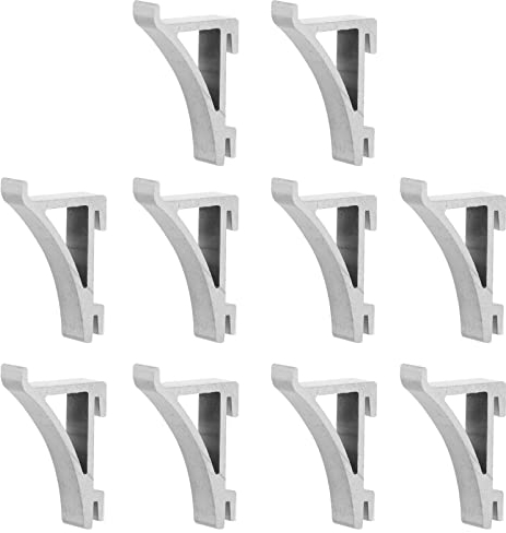 Angoily 10PCS Refrigerator Shelf Clips, Silver Shelf Support Brackets for Refrigerator, Freezer Shelf Clip for Refrigerator Cooler Freezer Fridge Kitchen