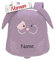 LÄSSIG Kinder Rucksack mit Namen personalisiert, Kleiner Kinderrucksack für Kindergarten Kita, Mini Kindergartenrucksack, Kindergartentasche 3,5 Liter (Bunny/Hase)