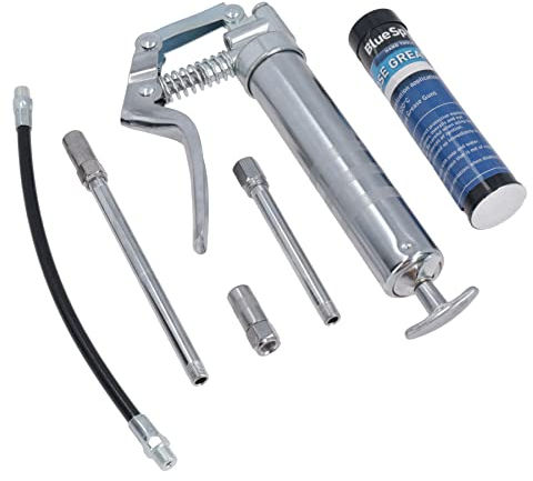 AB Tools Manuelle Pistolengriff-Fettpresse 120 cc Kartusche Flexi feste Düse mit Fett
