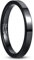 GALANI 3mm Damen Herren Schwarz Wolframcarbid Ring Größe 49.3(15.7)
