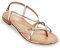 LES TROPEZIENNES PAR M. BELARBI Femme Monaco Chaussures Ville Entre-Doigt, Creme-Or Serpen, 37 EU
