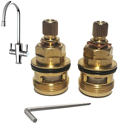 Pair Compatible Tap Valves Cartridges Carron Phoenix Flora | Henley Kitchen Mixer Tap