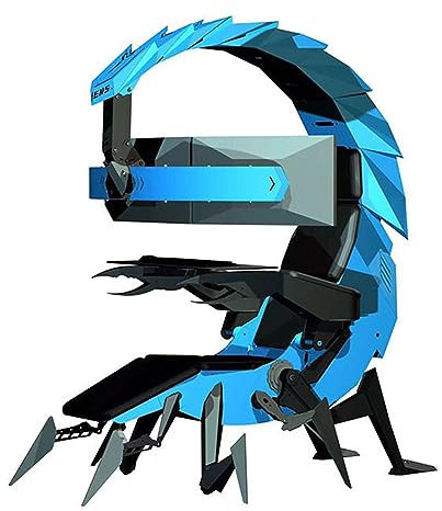 YGWXYYZJ Gaming Ergonomischer Computer-Cockpit-Stuhl mit LED-Lichtern, Multi-Screen-Codierung, Kabine Workstation Büro Cockpit Gaming Station Video Gaming Stuhl Computertisch (E)