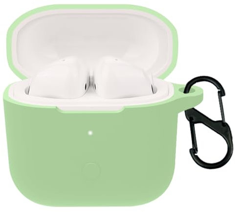 Funda de silicona para Xiaomi Redmi Buds 3 auriculares Bluetooth, funda protectora para Xiaomi Redmi Buds 3 (LightGreen)