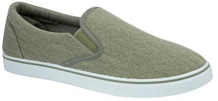 Urban Jacks Scarpe da uomo in tela con rete, modello espadrillas, con lacci o senza, stile casual, basse, misure 40-47, cachi, 42 2/3 EU