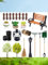 15 Stück Miniatur Wichtel Zubehör Garten, Mini Gartenmöbel Deko Ornament， Gartengeräte Mikrolandschaft, Miniatur Gartengeräte, Miniatur Garten Zubehör, Miniatur Puppenhaus Gartengeräte Set