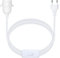 Akynite Cavo Portalampada E27 3.5 metri con Spina e Interruttore, AC 230V, Porta Lampade con Ghiera per Paralume, Portalampada E27 Bianco con Cavo Lungo per abat jour Lampada a Sospensione, 1PC