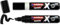 edding X Multimarker - Black & White Set - 2 Multimarker mit pigmentierter Tinte auf Wasserbasis - Keilspitze 2-10 mm - Multimarker für T-Shirts, Sneaker, Handyhüllen und mehr