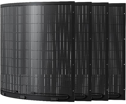 Jackery Flexibles Solarpanel Set 4 * 200W Monokristallines Solarpanel IP68 hocheffizient Solarmodul Solarzelle Photovoltaik für Wohnmobile, Dächer, Van Boote