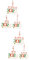 IMIKEYA 6 STK Älterer Maskenanhänger Weihnachtsschmuck 2020 Weihnachtsbaumschmuck 2020 Weihnachtsschmuck Weihnachten DIY Handwerk Krippendekor Weihnachtsdekoration PVC