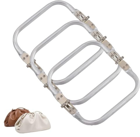 NHQ 3 Pcs Häkeltaschenverschlüssen,taschenrahmen,U-Förmige Aluminiumtaschenverschlüsse,85 * 160mm,Geldbeutelrahmen,Taschenverschluss Für Clutches - Diy-Zubehör Für Taschen Und Geldbörsen