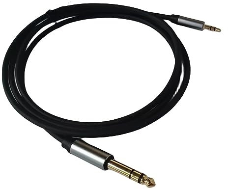 3.5mm to 6.5mm Adapter Auxiliary Cable Male to 6.5mm Jack to Stereo 3.5mm Audio Cable Mixing Amplifier Player