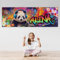 tjapalo® ZP95 Graffiti Poster Mit Namen - Cooles Bild für Teenager Mädchen - Kinderzimmer Panda Motiv