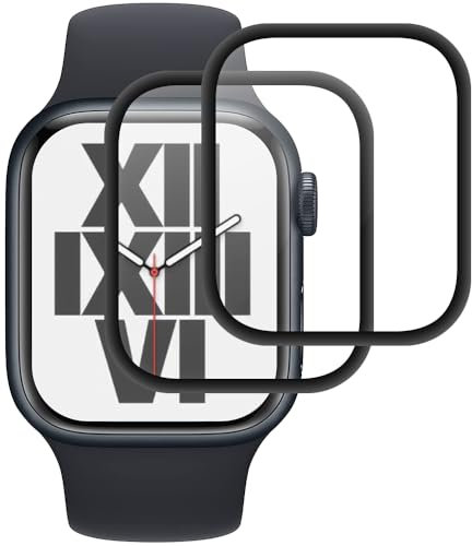 Beukei 2 Stück Panzer Schutz Glas für Apple Watch Series 6/5/4/SE 40mm, Panzerglas Schutzfolie,[9H Härte][HD Klare][Blasenfrei][Anti-Kratzen] Handyfolie