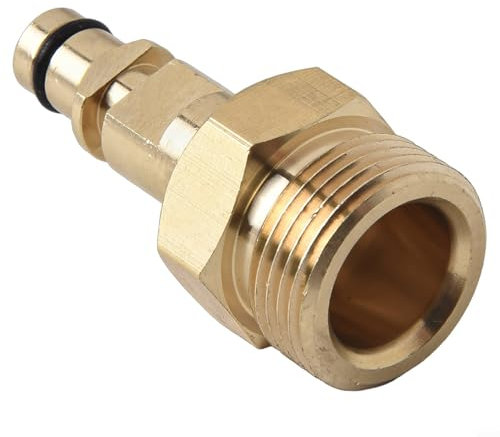 Adaptador de conector rápido para lavadora a presión M22, adaptador de manguera de pezón para adaptadores de manguera Karcher K-Series, material de latón macizo
