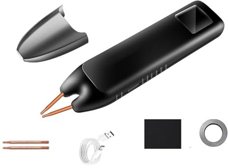 Fazvncv Portable Spots Welder with LCD Display for Professional Use in 18650 Battery Assembly and Repairs