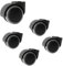 5-teiliger Satz von stangenlosen Bürostuhlrollen, 50mm Ersatzrollen Hartbodenrollen, Leise Lenkrollen Polyurethan Für Drehstühlen, Lochdurchmesser 8mm(Grey)