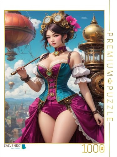 CALVENDO Puzzle Aiko – Die Steampunkqueen | 1000 Teile Lege-Größe 64 x 48 cm Foto-Puzzle für glückliche Stunden