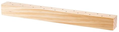 BENECREAT Halter Für Getrocknete Blumen Aus Holz 40x4x4cm Rechteckiger Holz Ausstellungssockel Mit Kleinen Löchern Für Getrocknete Blumenproben Kunsthandwerk Heimdekoration