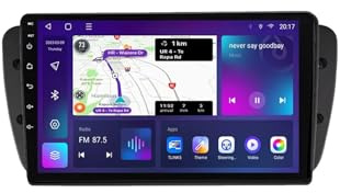 Android 15 Auto Touch Screen 9'' 2 DIN Radio automatica per SEAT Ibiza 2008-2015 con BT FM USB Comandi al Volante Telecamera Posteriore Lettore multimediale per auto(F1 2G+32G)