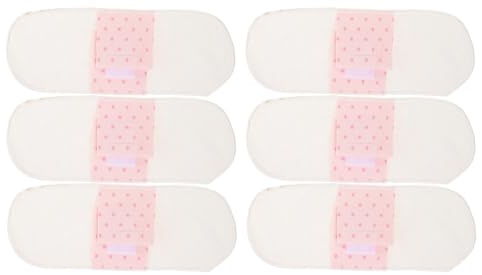 Waschbare Menstruationsbinden aus Stoff 6 Stück Baumwolle für Frauen | Atmungsaktives Design, Schlanke Passform, Leichte Ausführung, Erhöhte Aufnahme, für Nacht und Wochenbett