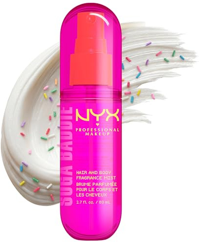 NYX Professional Makeup Fat Oil Body Brume Parfumée Corps Cheveux 80ml | Notes vanille crème fouettée, Biscuit vanillé orchidée, Format nomade retouches