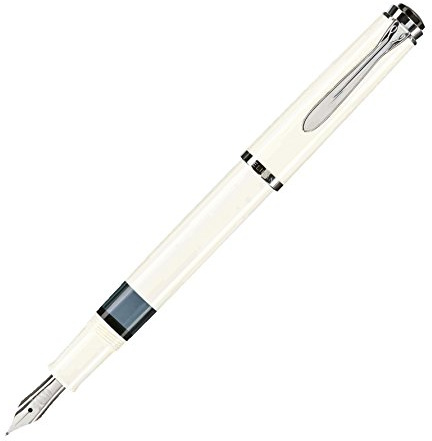 Pelikan 971846 Kolbenfüllhalter Classic M205, weiß, Feder M, 1 Stück