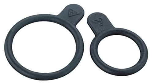 Topeak Rubber Strap-White/RedLite II (Small), Unisex, Erwachsene, Schwarz, Einheitsgröße