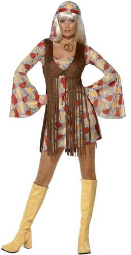 1960er Jahre Schickes Schätzchen mit Kleid und Fransen-Weste, Large