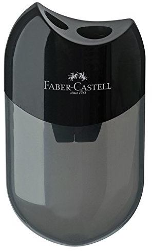 Faber Castell Bleistiftspitzer Schwarz, Kunststoff, Manual, PENCIL_SHARPENER, 202966031