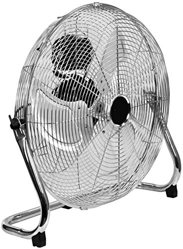 18” Drum Fan Air Circulator, High Velocity Cooling, Tilt, 3 Speed, Chrome