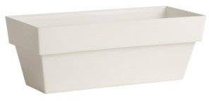 PLASTIKEN Jardinera Limited 12x30cm Blanco