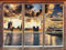 Big Ben am Abend Fenster 3D-Wandsticker Format: 62x42cm Wanddekoration 3D-Wandaufkleber Wandtattoo